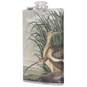 Vintage Audubon Long-billed Curlew Bird Art フラスク (左)