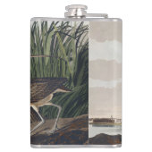Vintage Audubon Long-billed Curlew Bird Art フラスク (裏面)