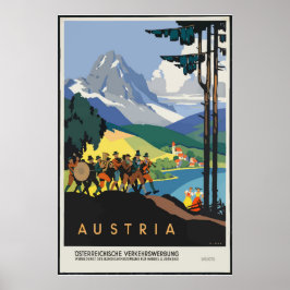 Vintage Austria Travel Classic Poster ポスター