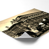 Vintage Austria Vienna Fiaker Staatsoper opera ポスター (角)