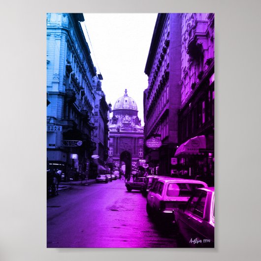 Vintage Austria Vienna Imperial Palace ポスター (正面)