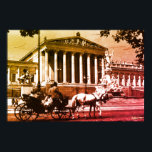 Vintage Austria Vienna parliament ポスター<br><div class="desc">Vintage Austria Vienna parliament</div>