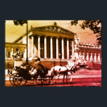 Vintage Austria Vienna parliament ポスター<br><div class="desc">Vintage Austria Vienna parliament</div>