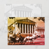 Vintage Austria Vienna parliament ポストカード (正面/裏面)