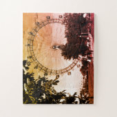 Vintage Austria Vienna Rathaus town hall ジグソーパズル (縦)