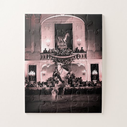 Vintage Austria Vienna Spanish Courbette ジグソーパズル (縦)