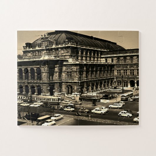 Vintage Austria Vienna Staatsoper opera ジグソーパズル (横)