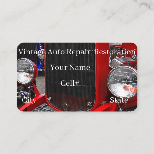 Vintage Auto Repair & Restoration 名刺 (正面)