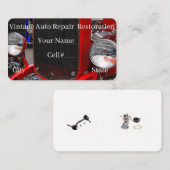 Vintage Auto Repair & Restoration 名刺 (正面/裏面)
