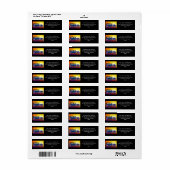 Vintage Automobile Rainbow Sunset ラベル (フルシート)