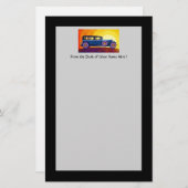 Vintage Automobile Rainbow Sunset 便箋 (正面/裏面)