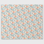 Vintage Autumn Flowers ラッピングペーパー (フラット)