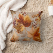 Vintage Autumn leaves  クッション (ブランケット)