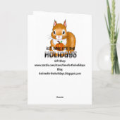 Vintage Autumn Thanksgiving Cornucopia  カード (裏面)