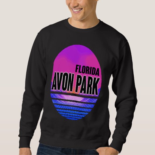 Vintage Avon Park  Vaporwave Florida スウェットシャツ (正面)