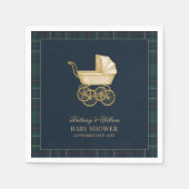 Vintage Baby Carriage Classic Baby Shower スタンダードカクテルナプキン (正面)