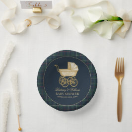 Vintage Baby Carriage Classic Baby Shower  ペーパーボウル