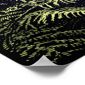 Vintage baby fox woodland ポスター (角)