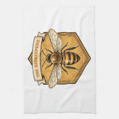 Vintage Backyard Beekeeper Honey Bee Heritage Club キッチンタオル (縦)