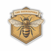 Vintage Backyard Beekeeper Honey Bee Heritage Club シール (正面)