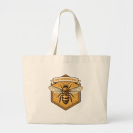 Vintage Backyard Beekeeper Honey Bee Heritage Club ラージトートバッグ