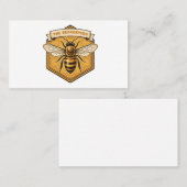 Vintage Backyard Beekeeper Honey Bee Heritage Club 名刺 (正面/裏面)