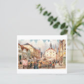 Vintage Bad Kissingen Marketplace ポストカード (スタンド正面)