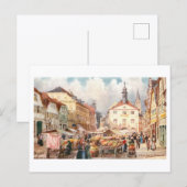 Vintage Bad Kissingen Marketplace ポストカード (正面/裏面)