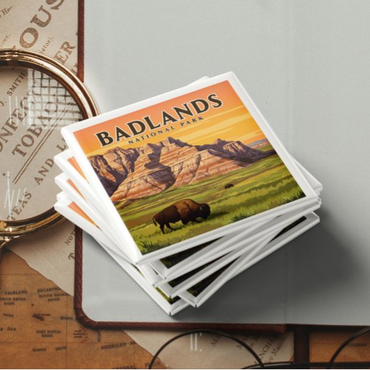 Vintage Badlands National Park マグネット