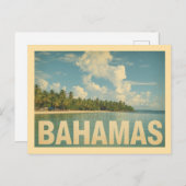 Vintage Bahamas Travel ポストカード (正面/裏面)