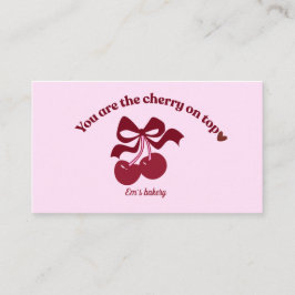 Vintage bakery business card 名刺