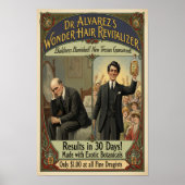 Vintage Baldness Banished Hair Tonic Ad ポスター (正面)