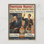 Vintage Baldness Cure Hair Growth Advertising ポストカード (正面)