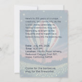 Vintage Balloon & Fireworks Celebration Invite (裏面)