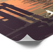 Vintage Baltimore ポスター (角)