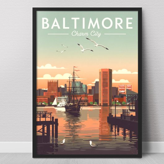 Vintage Baltimore ポスター