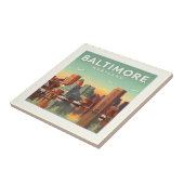 Vintage Baltimore Maryland タイル (側面)