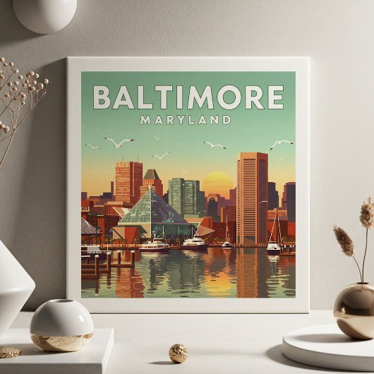 Vintage Baltimore Maryland タイル