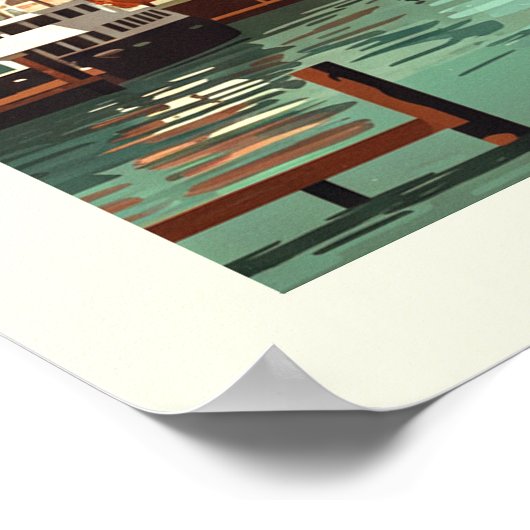 Vintage Baltimore Maryland ポスター (角)