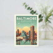 Vintage Baltimore Maryland ポストカード (スタンド正面)