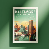Vintage Baltimore Maryland ポストカード