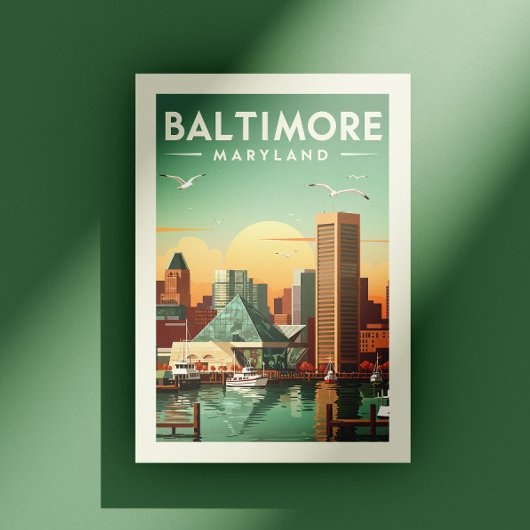 Vintage Baltimore Maryland ポストカード