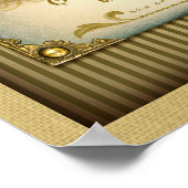 Vintage Bananas Foster New Orleans Sign ポスター (角)