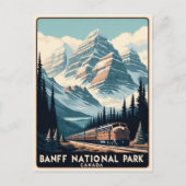 Vintage Banff National Park Canada Travel ポストカード (正面)