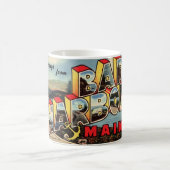 Vintage Bar Harbor Postcard Mug コーヒーマグカップ (中央)