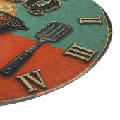 Vintage Barbecue Charcoal rill Master Gift カッティングボード (角)
