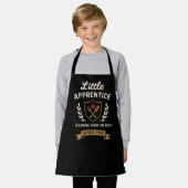 Vintage Barbecue Chef Apron Kids Apprentice エプロン (着用した状態)