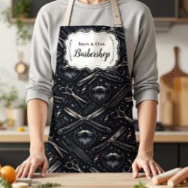 Vintage Barber Shop Tools Style エプロン