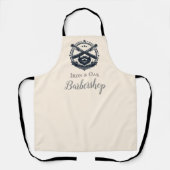 Vintage Barber Shop Tools Style エプロン (正面)