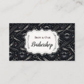 Vintage Barber Shop Tools Style 名刺 (正面)